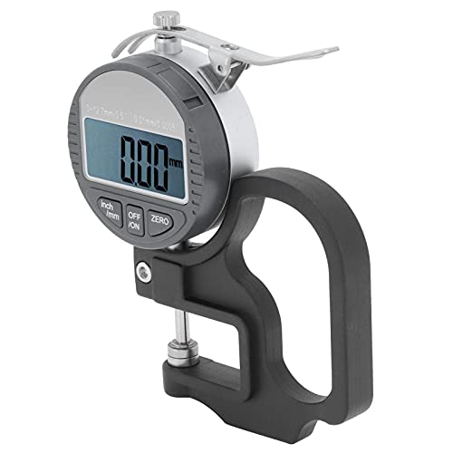 Calibrador digital de espesores de 0 a 12,7 mm, medidor portátil para papel, película, tela y cinta, pantalla LCD grande, material de aleación de zinc, herramienta de medición de alta precisión miniatura 2