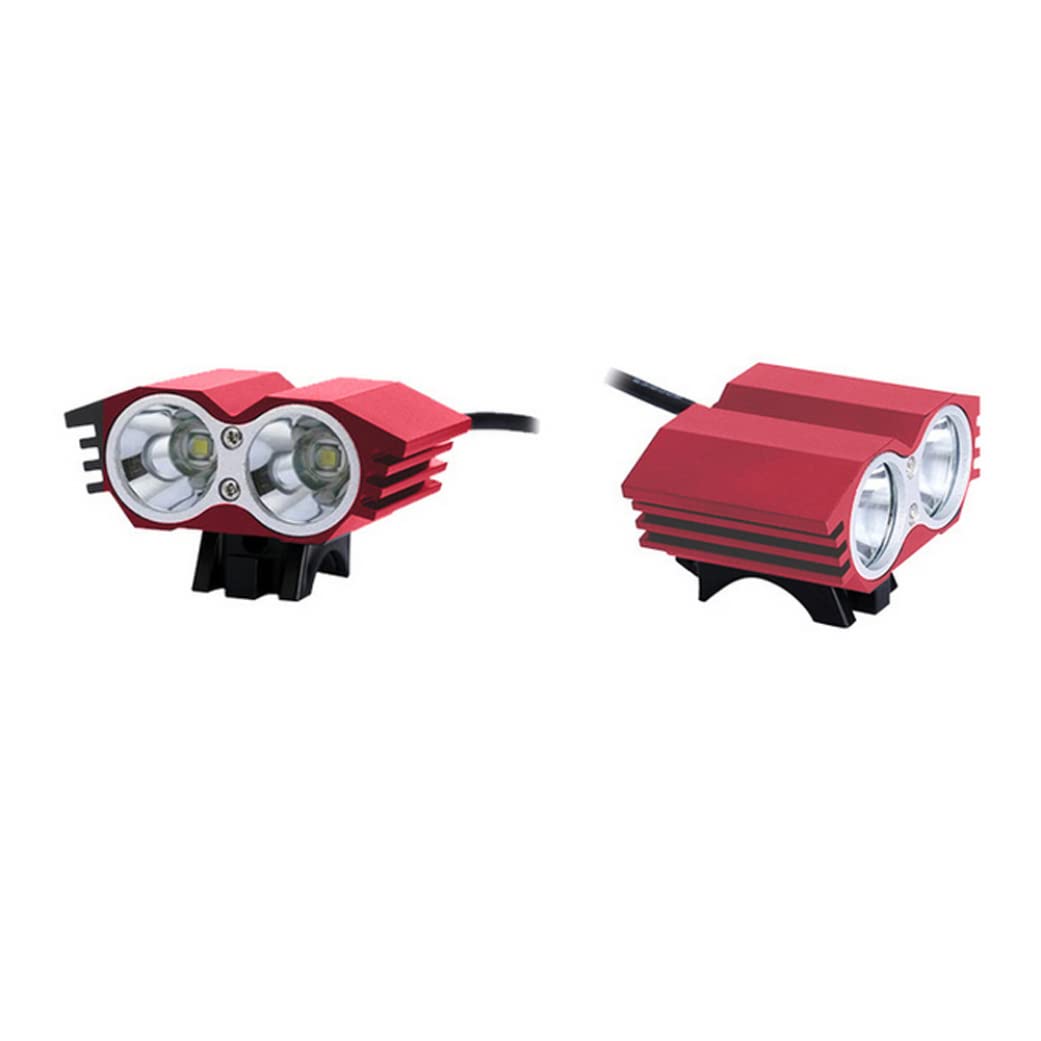 Faro per Bicicletta Rosso USB Ricaricabile Luce per Bicicletta Faro Impermeabile Luce di Sicurezza per Bicicletta Notturna Luci Anteriori per Bici Fari per Bici Fari per Bici Luci Anteriori per Bici