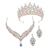 Boucles d'oreilles couronne en strass – la couronne présente un design ergonomique pour un confort optimal et un maintien parfait, vous permettant de profiter pleinement de votre événement. boucles d'oreilles élégantes pour un mariage