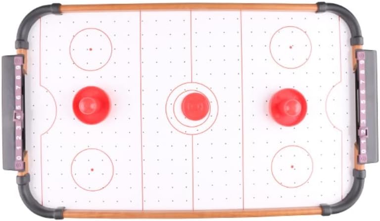 ciciglow Table Top Air Hockey Game Play Set Lightweight Portable Indoor Outdoor for Kids 51cm*30 * 10cm WoodABS Material