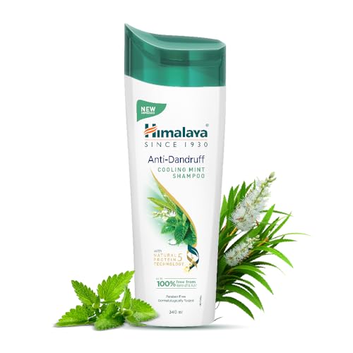 Himalaya Anti-Dandruff Cooling Mint Shampoo | Fights Dandruff | Soothes Scalp & Reduces Itch | Enriched With Tea Tree Oil & Mint | For Women & Men | 400Ml
