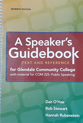A Speaker's Guidebook: Text and Reference (GCC ... 1319224490 Book Cover