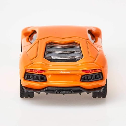 Siku 1449, Lamborghini Aventador LP 700-4 Sportwagen, Metall/Kunststoff, Orange, Spielzeugauto für Kinder