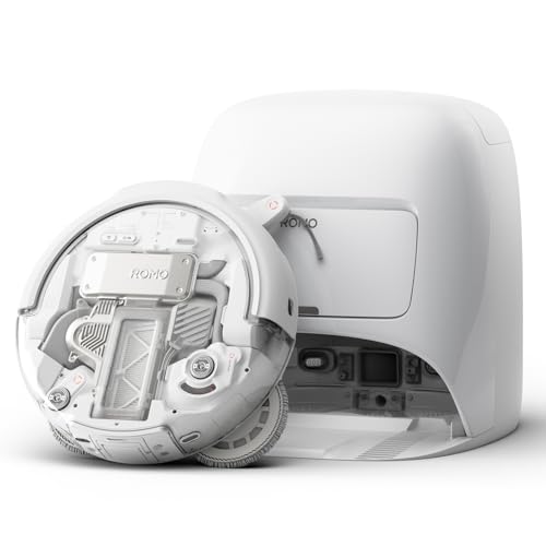 Image of DJI ROMO A Robot Vacuum Cleaner with 18000Pa Suction, LiDAR Smart Navigation, Self-Emptying Dock, Intelligent Mop System, Obstacle Avoidance, App & Voice Control, Long Battery Life