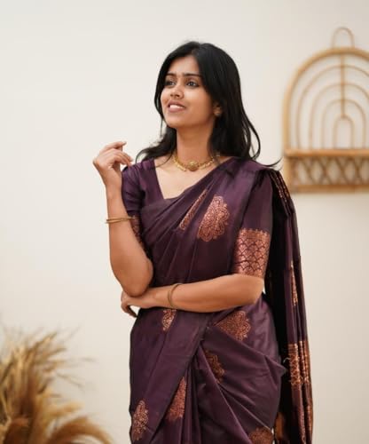 Image of Avantika Fashion Women's Kanjivaram Soft Silk Banarasi Sarees With Blouse Piece For Women