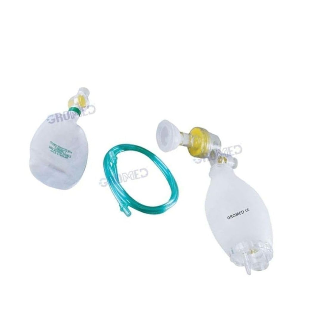 Manual Air Support Bag with Mask, Children/Paediatric (500ml/0.5L) – Silicone, Reusable, Autoclavable, Color May Vary-image-28