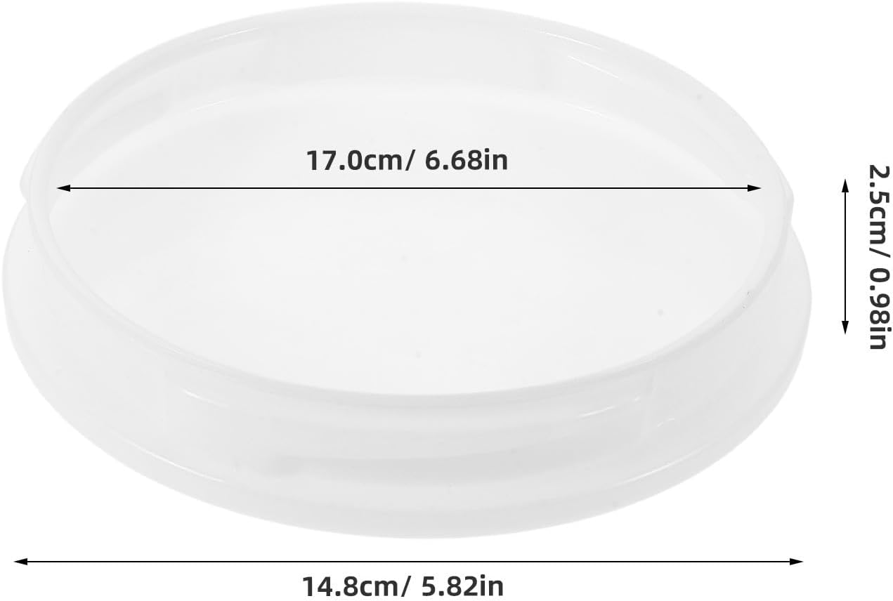 White Ceiling Fan Light Cover, 17cm/6.7" Tool-Free Frosted Acrylic Replacement Shade, Anti-Dust Replacement Shade for Ceiling Fan Light Fixtures