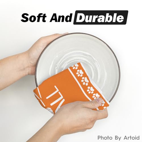 Artoid Mode DISHTOWEL-FALL-4075-2PC-045-RE Cat Pumpkin Hello Fall Kitchen Towels Dish Towels thumb #4