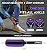 2PCS Ankle Straps for Cable Machines Women Men Gym Workout Ankle Strap for Cable Machine Adjustable Leg Straps Cuff Attachment Glute Workouts with Double D-Rings & Neoprene Padding, Purple