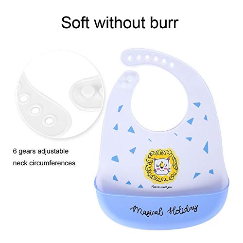 Modello Cartoon in silicone Bavaglino per neonato