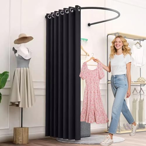 HIYOUGO Umkleidekabine Freistehend, Tragbarer Temporärer Einfach...