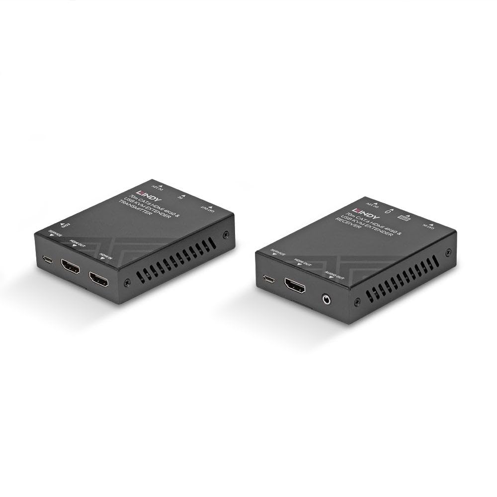 Lindy 39383 Extensor KVM HDMI 4K60 cat.6, USB y audio a 70 metros