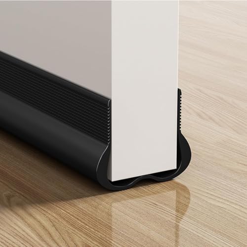 Image of Gap Filler for Door Bottom Seal Strip - Sound-Proof, Reduce Noise, Energy Saving Door Stopper for Reduce Door Dust, Insects Protector (Black)