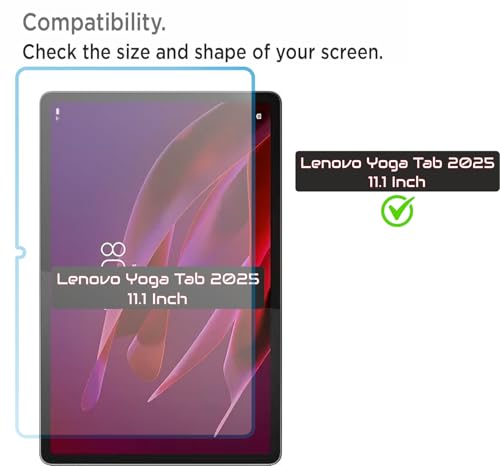 Image of Matte Screen Guard Compatible With Lenovo Yoga Tab 2025 11.1 Inch Tablet Flexible Anti Glare Matte Screenguard Not a Tempered Glass Screen Protector