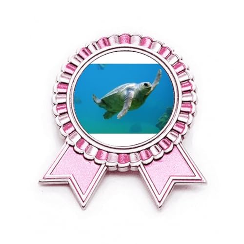 Broche tortue de mer rose taille M idéale pour un look estival chic