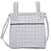 Bolsa panera de algodón vichy - Bolso carro - Talega carrito de bebé - Nenel (Gris)