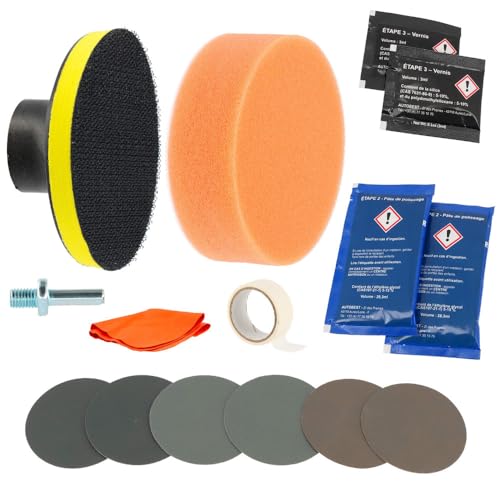 MECA24 Kit rénovation Phare Voiture - Rénovation Optique de Phare - redonne clarté et luminosité à Vos phares