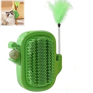 Cmeilau Kaktus Pinceles Wand Kratzspielzeug mit Feder