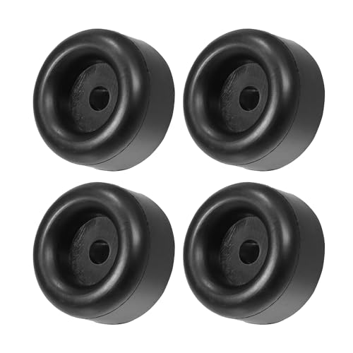 BEANPRECOY - BEANPRECOY 4 Pcs 2.5" Trailer Ramp Door Rubber Bumpers, Round Rubber Bump Stops, Universal Truck Cargo Hatch Rubber Bump Stop with Hole for Cargo Trailer Ramp Doors, Truck Gates