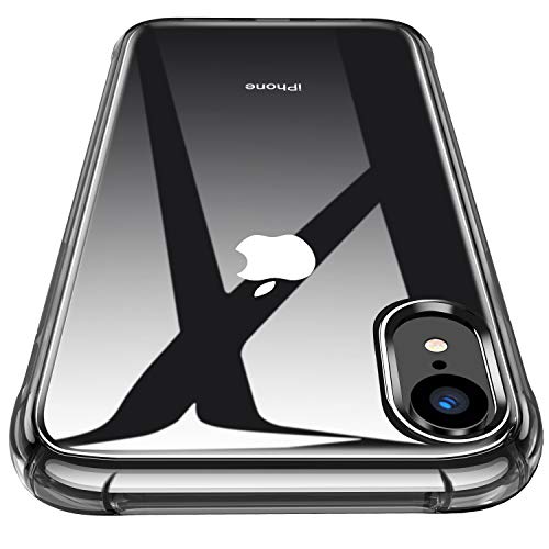 CANSHN iPhone XR Clear Case, Protective Heavy Duty Case with Soft TPU Bumper