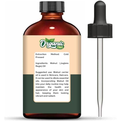 Image of Organic Zing Walnut (Juglans Regia) Oil | Pure & Natural Carrier Oil for Skincare & Haircare - 118ml /3.99fl oz