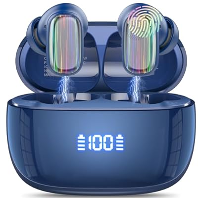 Conyat 2025 Auriculares Traductores de Idiomas 3en1 AI Auriculares Traductor en Tiempo Real 164 Idiomas y 6 Modos de Traducción 40H Bluetooth 5.4 Cascos Inalambricos para Viajes Reuniones Azul