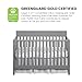 Oxford Baby Logan 4-in-1 Convertible Baby Crib, Dove Gray, GreenGuard Gold Certified