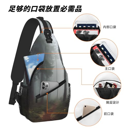 Mochila tipo bandolera impermeable para adulto miniatura 6