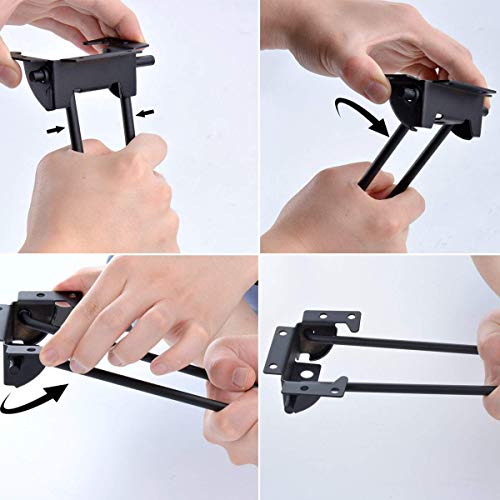 La Vane Gambe pieghevoli per tavolo, confezione da...