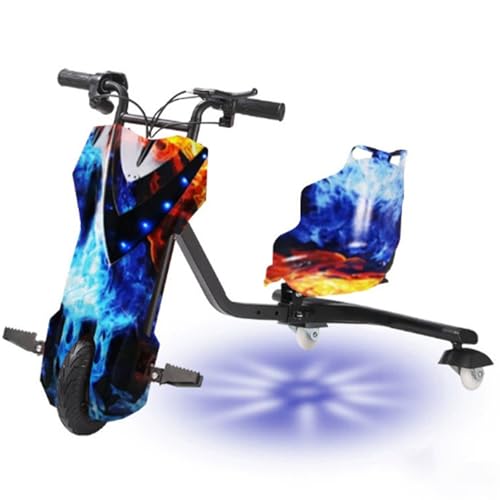 ZhlCrioxenic Crazy Drift Trike pour Enfant, Trottinette à PéDales, Capacité De Charge De 100kg,...