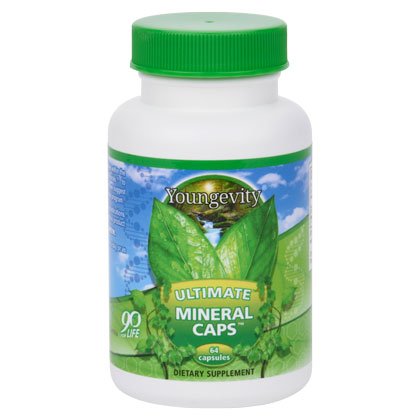 Youngevity Ultimate Mineral Caps 70+ Trace Minerals, 64 Capsules, 2-Pack 64 Count (Pack of 2)