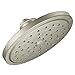 Moen S176EPBN Collection 7-Inch Single Function Eco Performance Shower Head with Immersion Rainshower Technology, Brushed Nickel