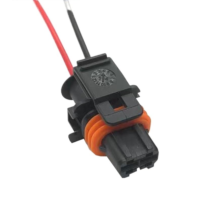Cars Connectors 2 Pin Automotive Plug Fuel Common Rail Injector Crankshaft Wire Harness for with Wire 1928403698(Male-02,20 Sets)