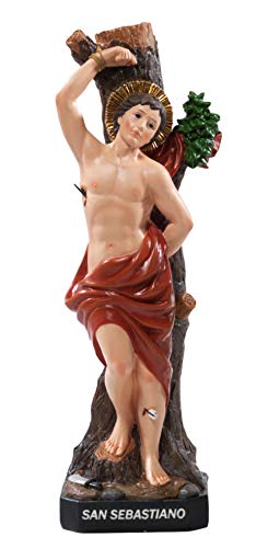 Estatua de San Sebastián de resina 11,5 cm