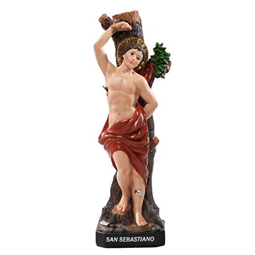 Paben Articoli Religiosi Estatua San Sebastiano de resina, 29,5 cm