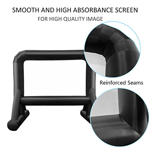 Huakastro 14 Ft Inflatable Movie Screen Outdoor Projector Screen For Outside Backyard Movie Night Easy Setup Mega Blow Up Screen thumb #3