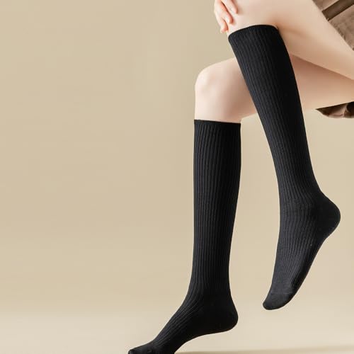 Image of Compression Socks for Women&girl, 50% cotton Knee High Long Support Socks