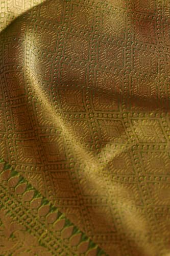 Taneira green cutwork silk saree – image 6
