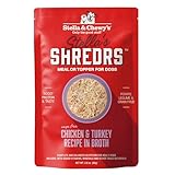 Stella & Chewy's Cage Free Chicken & Turkey Shredrs - Premium Dog Food Pouches - Perfect For Picky Eaters - 24 Pack, 2.8oz Each
