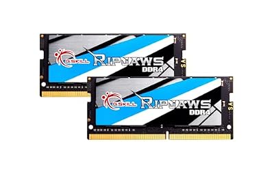 G.SKILL Ripjaws DDR4 SO-DIMM Series DDR4 RAM 16GB (2x8GB) 3200MT/s CL22-22-22-52 1.20V Unbuffered Non-ECC Notebook/Laptop Memory SO-DIMM (F4-3200C22D-16GRS)