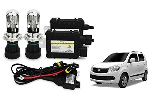 RS Enterprises Cars Maruti Suzuki Wagon R 2007 H4 - HID Conversion Light Kit ( 2 HID Light , 2 Blaster , Wiring ) Vehicle HID Kit for Car Headlight