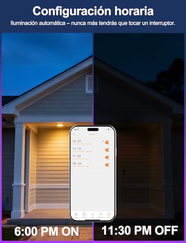 iLC Foco Empotrable LED Techo 8W, trabajar con Alexa(Se requiere un dispositivo Echo), Corte Ф68-85mm, 2700K - 6000K + RGB Cambio de Color, Aplicación controlada Downlight (4 unidades) - imagen 6