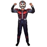 ✔ Die Ant-Man Cosplay ist aus Lycra Spandex und Polyester. Der Stoff ist elastisch und angenehm zu tragen.