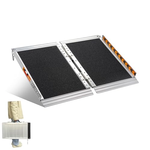 LEMNISCATE Portable Wheelchair Ramp 2FT, Wheelchair Ramps for Home Steps, Non-Slip Handicap Ramp...
