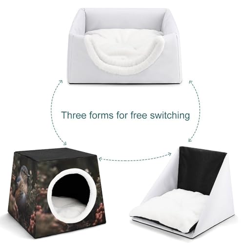 Nichoir oiseaux intérieur cabane capsule chaude chat et petits animaux - 6