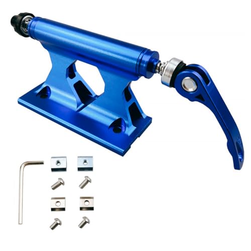 Soporte horquilla delantera MTB aluminio azul ideal para furgoneta camper y garajes