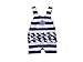 le top Navy Nautical Stripe Old Fashioned Swim Suit w/Ruffles, Baby Girls (6 Months)