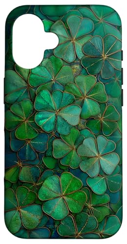 �N���[�o�[ ���[�t�p�^�[�� ���p�g���b�N�f�[ �O���[���V�������b�N �X�}�z�P�[�X iPhone 16 �p