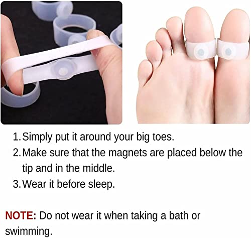 Acuhealth Sugar Control Toe Rings, Therapeutic Magnetic Toe Ring, Pair Of Magnetic Therapy Silicon Weight Loss Magnetic Foot Massage Toe Rings, Lymphatic Drainage Therapeutic (1Pair) #TOP2