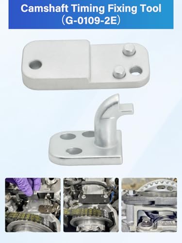 Wvoillty Motor Einstellwerkzeug, Zahnriemen Werkzeug Kompatibel mit Citroen, Peugeot, Opel, für 1.2 Vti (VVT) /GDI PureTech Benzin, 109-2C, 109-2D, 0109-2B, G-0109-2E